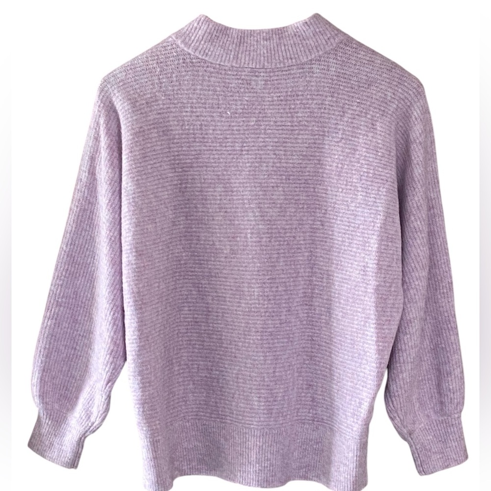 Ann Taylor Factory Cozy Ribbed Balloon Sleeve Sweater Size Medium - Picture 12 of 15